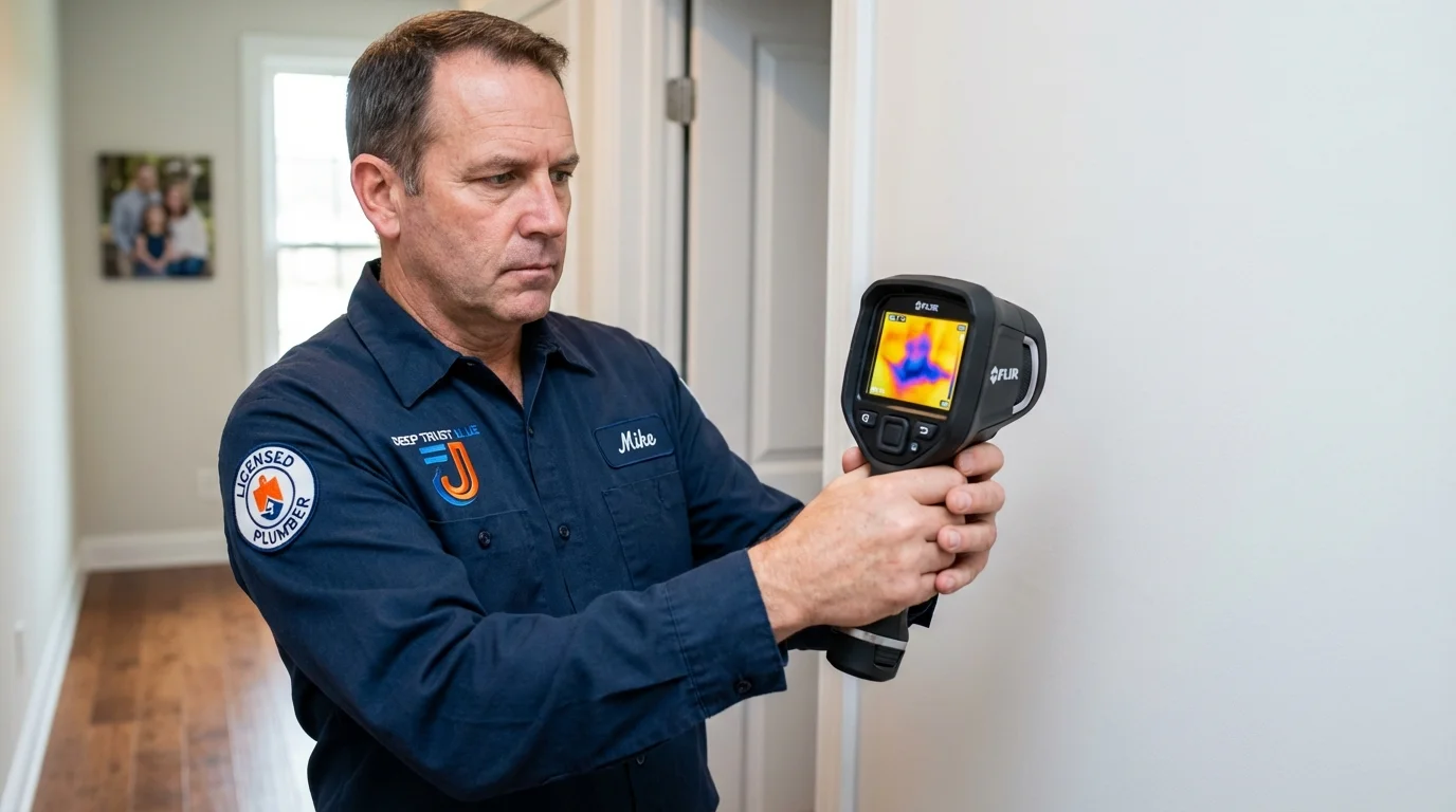 Thermal imaging leak detection by Johns Plumbing LLC in Wawarsing